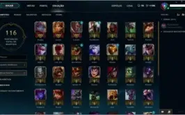 Conta League of Legends 44 Champs+ sinks Projeto Lucian