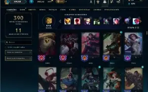 Platina 3 com TODOS os champs e 201 Skins + Ryze Triunfante