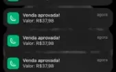 Aplicativo de Notificação de vendas da kiwify