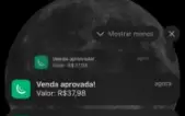 Aplicativo de Notificação de vendas da kiwify