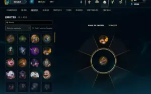 Platina 4 com 35 Champs e 14 Skins + 1 Fragmento