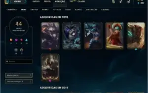 PROMOÇÃO CONTA LOL -> GOLD 3 COM  44 SKINS + 123 CAMPEÕES