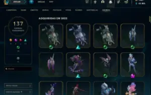 Conta de lol 2015, 428 skin, 137 chromas, ex mestre.