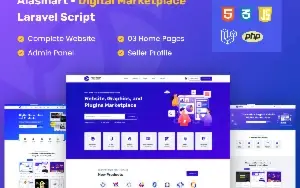 Alasmart Site Saas Script Marketplace de Download Digitais