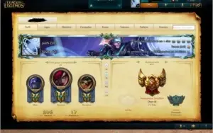 Vendo Conta do LoL Ouro 4 /Borda de Platina