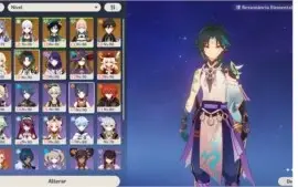 Conta AR 58 com 10 personagens 5* e 3 armas 5*