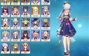 Ayaka, Vent, Mona, espadão 5*(melhor time permafreeze)