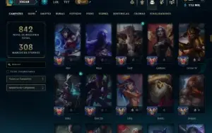 Esmeralda 4 com TODOS os Champs e 407 Skins +2 Raras