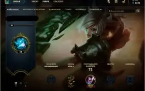 CONTA LVL 30, UNRANKED, 16 CHAMP, 3 SKINS