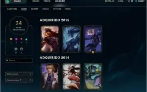 Conta league of legends platina 2 todos os campeões