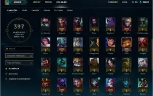 Conta league of legends platina 2 todos os campeões