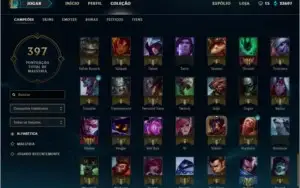 Conta league of legends platina 2 todos os campeões