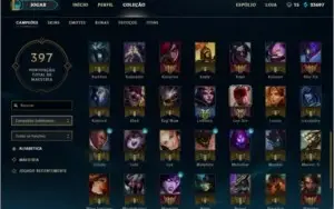 Conta league of legends platina 2 todos os campeões