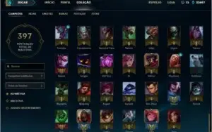 Conta league of legends platina 2 todos os campeões