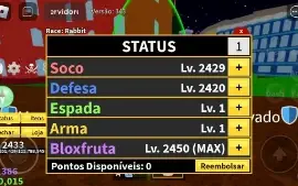 conta de blox fruits