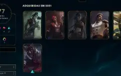 CONTA ANTIGA DO LOL DE 2013 COM 77 SKINS!!!!!
