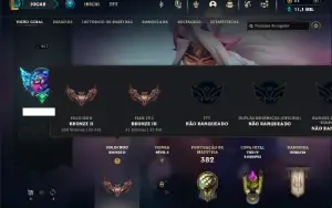 Bronze 2 com 120 Champs e 48 Skins (Mais de 700 Jogos)