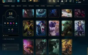Ouro 4 com 95 Champs e 38 skins