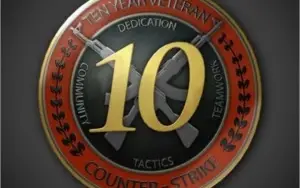 CONTA STEAM CSGO MEDALHAS DE 5/10 ANOS DE SERVIÇO!