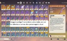 Raiden C2+BIS Nahida Bennett+Falcão Sara+Harpa Celestial