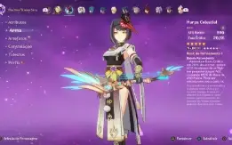 Raiden C2+BIS Nahida Bennett+Falcão Sara+Harpa Celestial