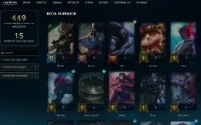 Bronze 4 com TODOS os champs e 120 Skins