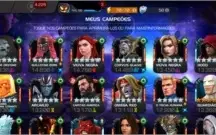 Vendo conta muito top no Marvel Torneio De Campeões