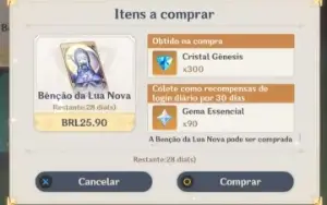 Genshin Impact AR51 7xT5 Eula C1+Bis Jean C1 Benção 