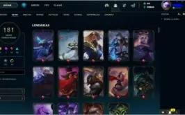 Conta diamante 181 skins 5 ultimates 2 misticas