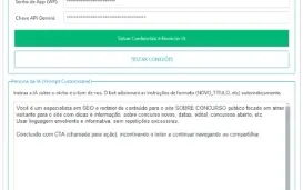 Robô de Conteúdo com Inteligência Artificial - Wordpress.