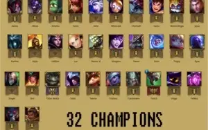 Conta Unranked com 32 Champions e Skins