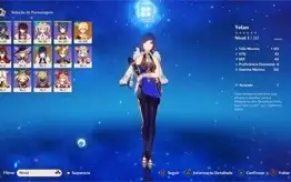GENSHIN IMPACT AR 11 COM YELAN E A ARMA FALCÃO