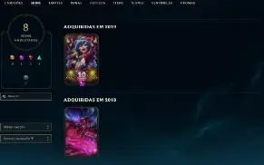 Ouro 4 com 40 Champs e 8 Skins