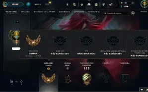 Ouro 4 com 40 Champs e 8 Skins