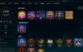 Conta de Lol prata 4, porem com muito dinheiro gasto!