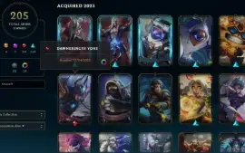 Conta de Lol prata 4, porem com muito dinheiro gasto!