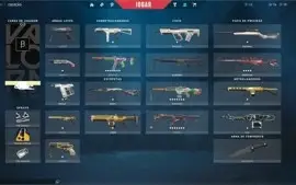 CONTA PLATINA 1 COM SKINS RARAS