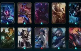 Conta League of Legends, 77 skins e 129 campeões.