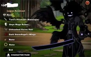 Conta aqw com varios rares