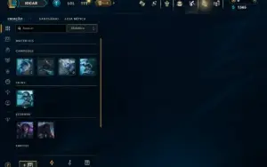 Unranked com 25 Champs e 6 Skins