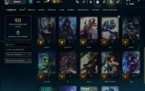 Unranked com 25 Champs e 6 Skins