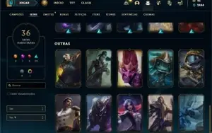 Conta ouro 4 com 56 Champs e 36 Skins + 2 Prestigios