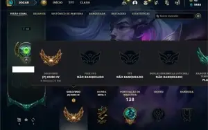 Conta ouro 4 com 56 Champs e 36 Skins + 2 Prestigios