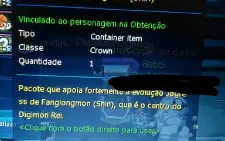 Conta Com Aoa + Fang Shin Servidor Omegamon Ladmo - Digimon