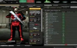 Conta Combat Arms com vários itens permanentes.