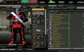 Conta Combat Arms com vários itens permanentes.
