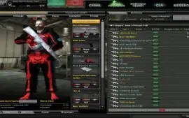 Conta Combat Arms com vários itens permanentes.