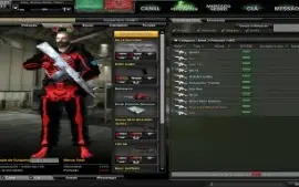 Conta Combat Arms com vários itens permanentes.