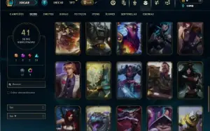 Diamante 3 com 100 Champs e 41 Skins ( MAIN SUP )