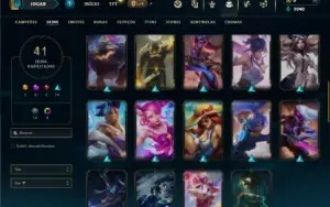 Diamante 3 com 100 Champs e 41 Skins ( MAIN SUP )
